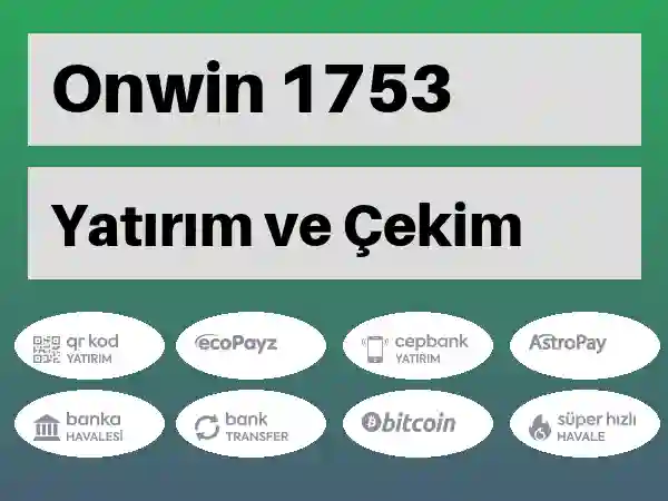 Onwin Mobil Para yatırma ve çekme 1753